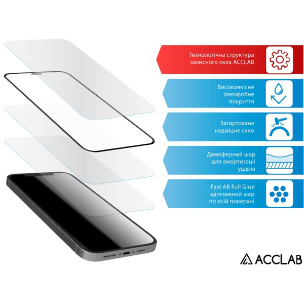 Фото - Захисне скло для смартфону ACCLAB 9H for Infinix Hot 50 4G / Hot 50 Pro Black (1283126606861)