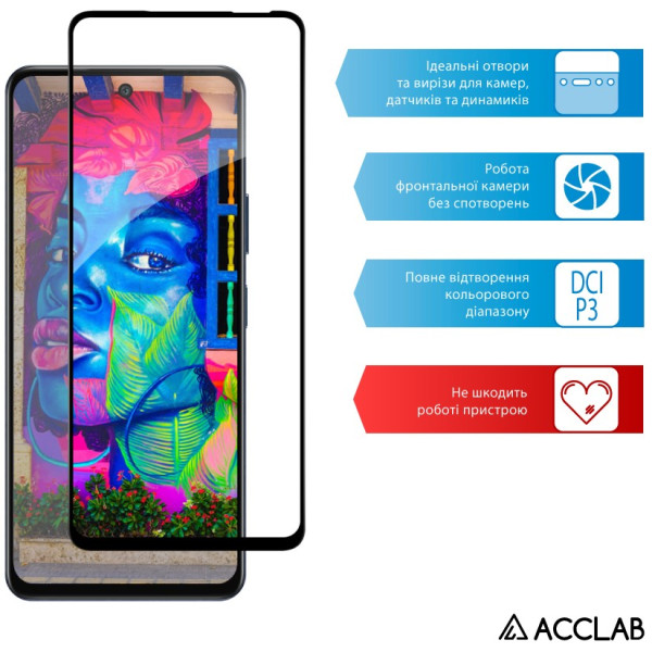 Фото - Захисне скло для смартфону ACCLAB 9H for Infinix Hot 50 4G / Hot 50 Pro Black (1283126606861)