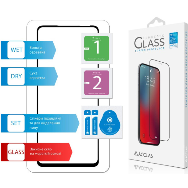 Фото - Захисне скло для смартфону ACCLAB 9H for Infinix Hot 50 Pro / Hot 50 4G Black (1283126598807)