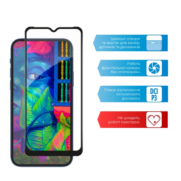 Фото - Захисне скло для смартфону ACCLAB Full Glue for Realme C21 Black (1283126518386)