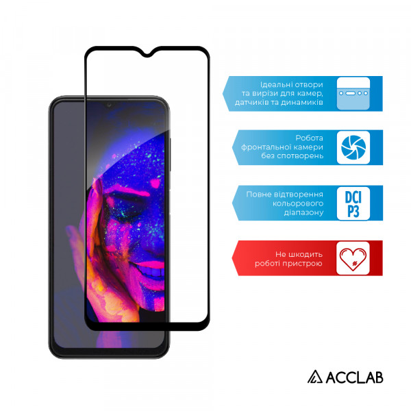 Фото - Захисне скло для смартфону ACCLAB Full Glue for Samsung A13 (1283126519017)