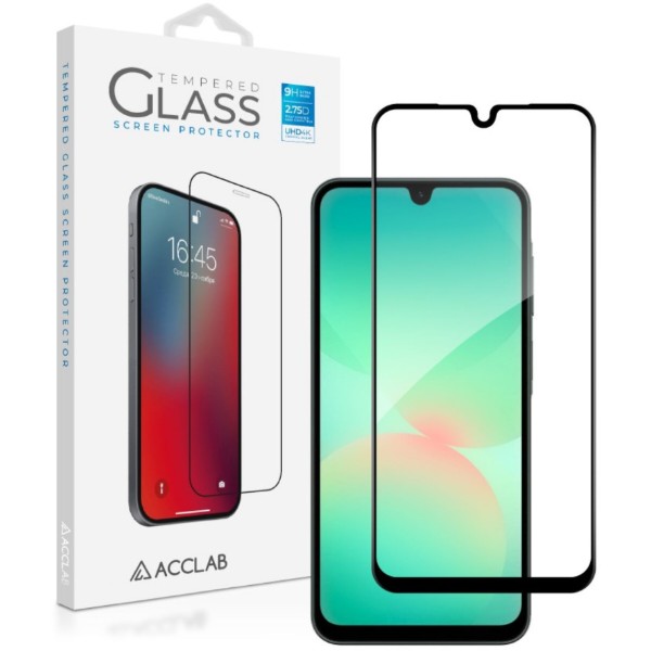 Фото - Защитное стекло для смартфона ACCLAB Full Glue for Samsung A26 Black (1283126608025)