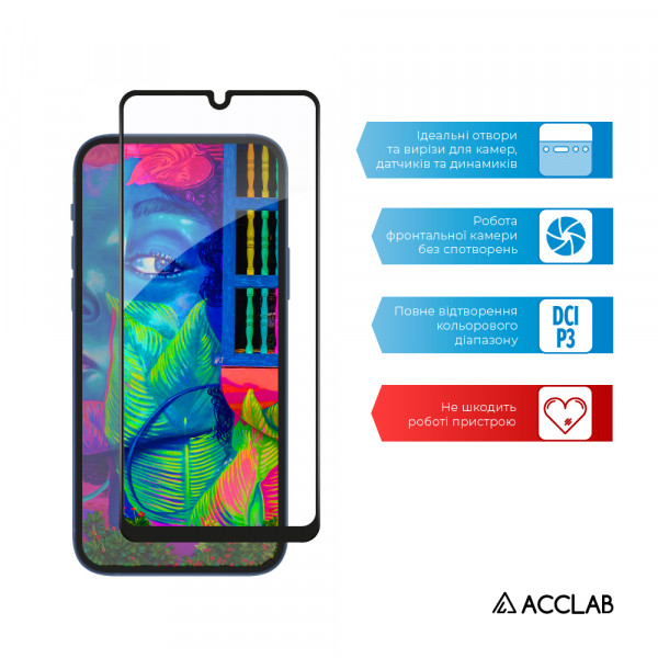 Фото - Захисне скло для смартфона ACCLAB Full Glue for Samsung M22 (1283126517518)