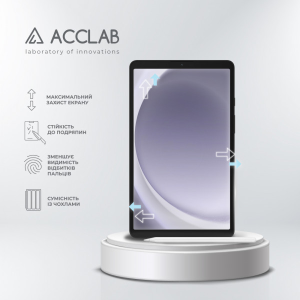 Фото - Захисне скло для планшету ACCLAB Full Glue for Samsung Galaxy Tab A9 SM-X115 8.7'' (1283126588631)