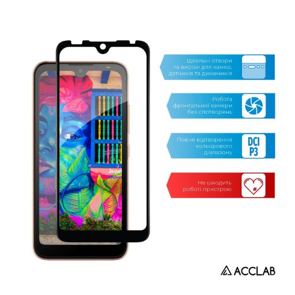 Фото - Захисне скло для смартфону ACCLAB Full Glue for Tecno Pop 5 Go (1283126573347)