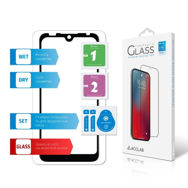 Фото - Захисне скло для смартфону ACCLAB Full Glue for Tecno Pop 5 Go (1283126573347)