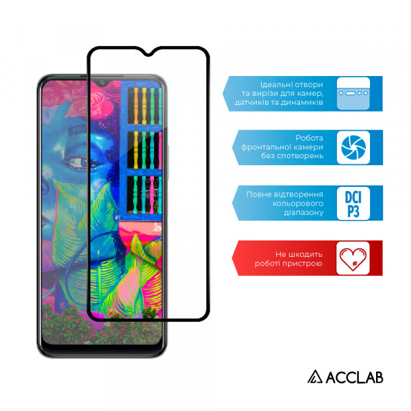 Фото - Захисне скло для смартфону ACCLAB Full Glue for VIVO Y21 Black (1283126526923)