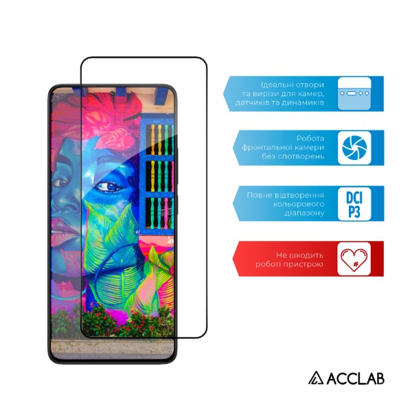 Фото - Захисне скло для смартфону ACCLAB Full Glue for Xiaomi Poco X6 Pro (1283126588679)