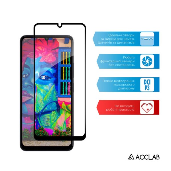 Фото - Захисне скло для смартфону ACCLAB Full Glue for Xiaomi Redmi 13C (1283126583209)