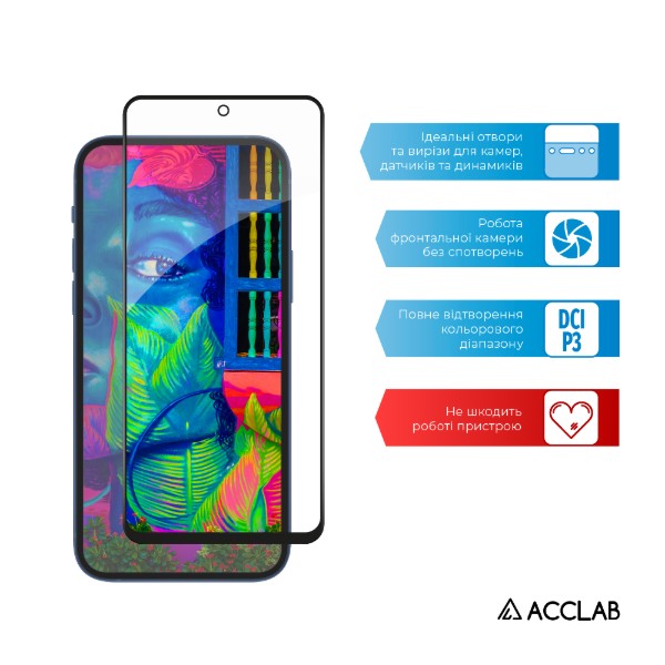 Фото - Захисне скло для смартфону ACCLAB Full Glue for Xiaomi Redmi Note 10 Lite Black (1283126517938)