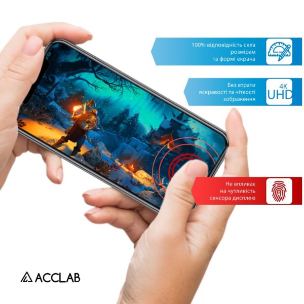 Фото - Захисне скло для смартфону ACCLAB Full Glue for Xiaomi Redmi Note 14 4G Black (1283126607233)
