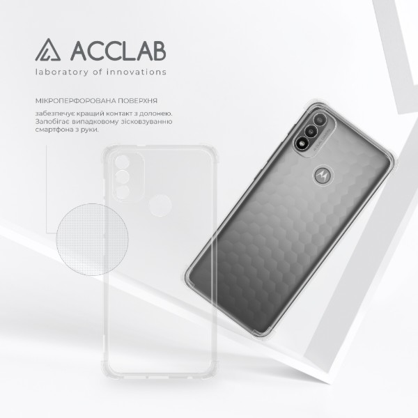 Фото - Чехол для смартфона ACCLAB Shockproof for Moto E20/E30 (светлый) (1283126553752)