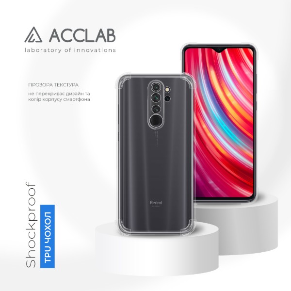 Фото - Чохол для смартфону ACCLAB Shockproof for Xiaomi Redmi Note 8 Pro (1283126554179)