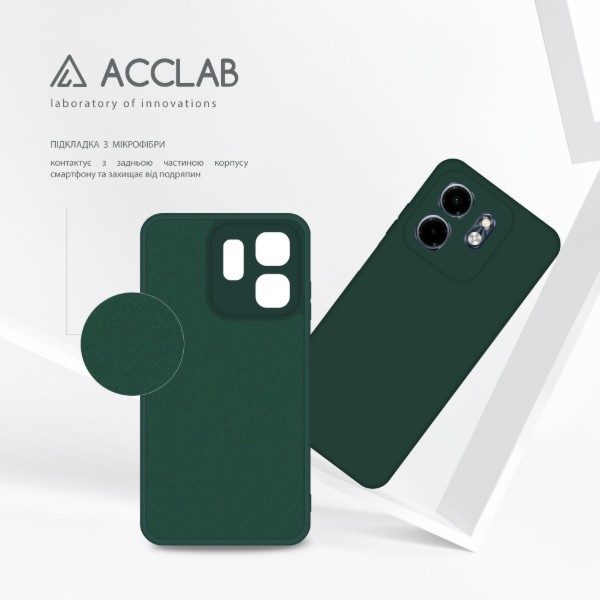 Фото - Чохол для смартфону ACCLAB Silicone Case for Infinix Smart 9 Dark Green (1283126601347)