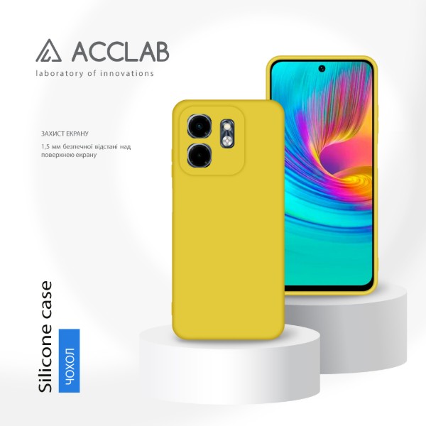 Фото - Чохол для смартфону ACCLAB Silicone Case for Infinix Smart 9 Yellow (1283126601316)