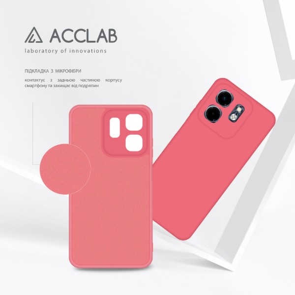 Фото - Чохол для смартфону ACCLAB Silicone Case for Infinix Smart 9 Pink (1283126601323)