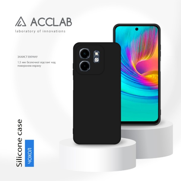 Фото - Чохол для смартфону ACCLAB Silicone Case for Infinix Smart 9 Black (1283126601354)