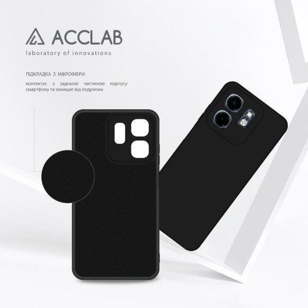 Фото - Чохол для смартфону ACCLAB Silicone Case for Infinix Smart 9 Black (1283126601354)