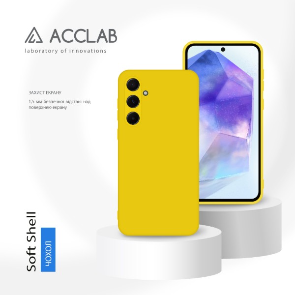 Фото - Чохол для смартфону ACCLAB Silicone Case for Samsung Galaxy A55 Yellow (1283126601989)