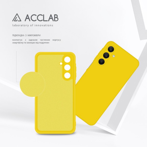 Фото - Чохол для смартфону ACCLAB Silicone Case for Samsung Galaxy A25 Yellow (1283126601842)