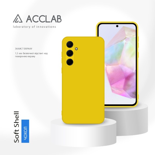 Фото - Чохол для смартфону ACCLAB Silicone Case for Samsung Galaxy A35 Yellow (1283126601903)