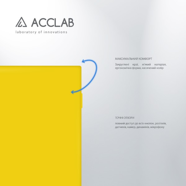 Фото - Чохол для смартфону ACCLAB Silicone Case for Samsung Galaxy S24 Plus Yellow (1283126602085)