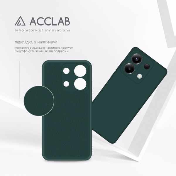 Фото - Чехол для смартфона ACCLAB Silicone Case for Xiaomi Poco X6 Dark Green (1283126602184)