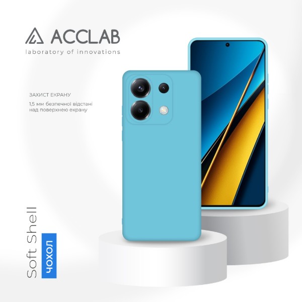 Фото - Чохол для смартфону ACCLAB Silicone Case for Xiaomi Poco X6 Blue (1283126602160)