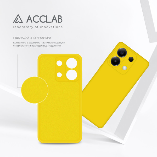 Фото - Чехол для смартфона ACCLAB Silicone Case for Xiaomi Poco X6 Yellow (1283126602177)
