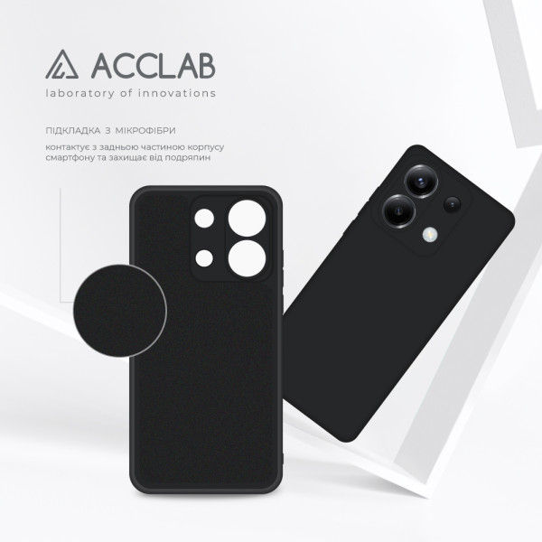 Фото - Чехол для смартфона ACCLAB Silicone Case for Xiaomi Poco X6 Black (1283126602191)