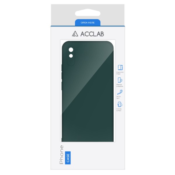 Фото - Чохол для смартфону ACCLAB Silicone Case for Xiaomi Redmi 9A Dark Green (1283126602542)