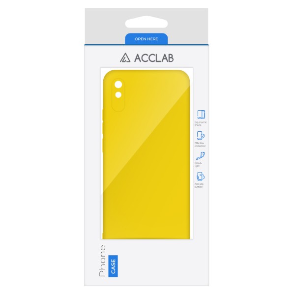 Фото - Чохол для смартфону ACCLAB Silicone Case for Xiaomi Redmi 9A Yellow (1283126602528)
