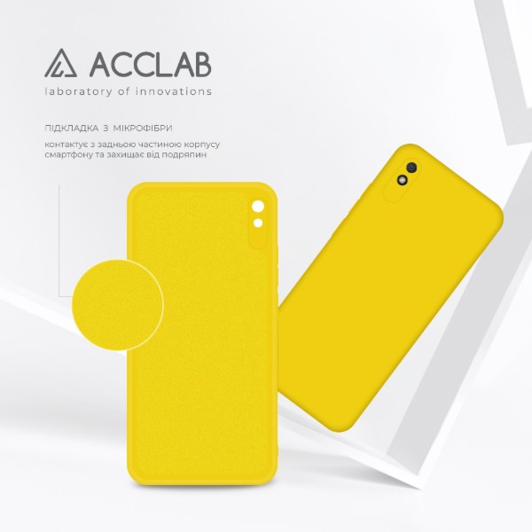 Фото - Чохол для смартфону ACCLAB Silicone Case for Xiaomi Redmi 9A Yellow (1283126602528)