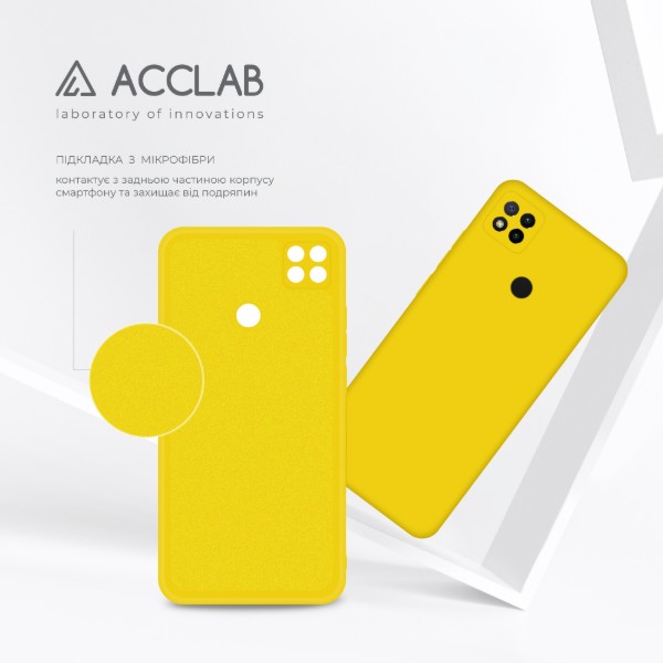 Фото - Чохол для смартфону ACCLAB Silicone Case for Xiaomi Redmi 9C Yellow (1283126602573)
