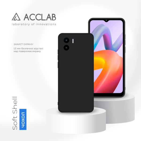 Фото - Чохол для смартфону ACCLAB Silicone Case for Xiaomi Redmi A2 Black (1283126602641)