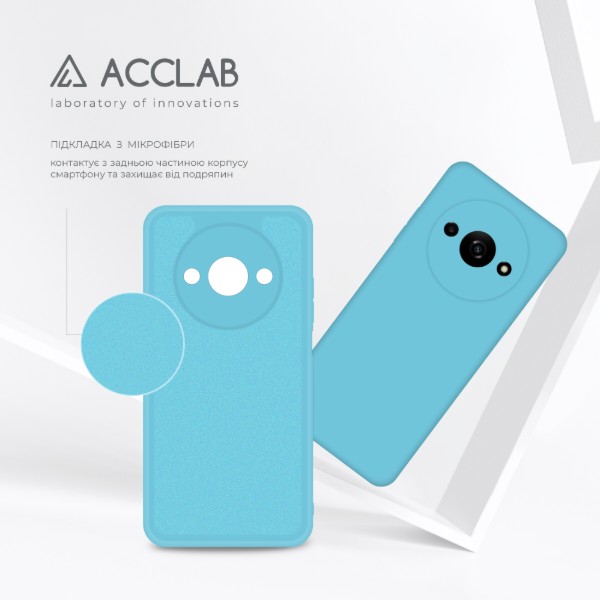 Фото - Чохол для смартфону ACCLAB Silicone Case for Xiaomi Redmi A3 Blue (1283126602658)