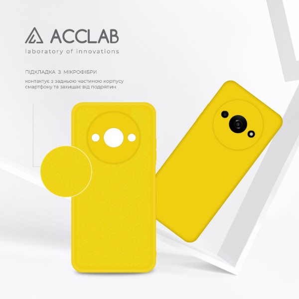 Фото - Чохол для смартфону ACCLAB Silicone Case for Xiaomi Redmi A3 Yellow (1283126602665)