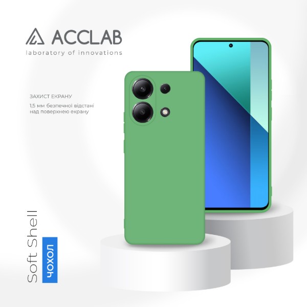 Фото - Чохол для смартфону ACCLAB Silicone Case for Xiaomi Redmi Note 13 4G Light Green (1283126602795)