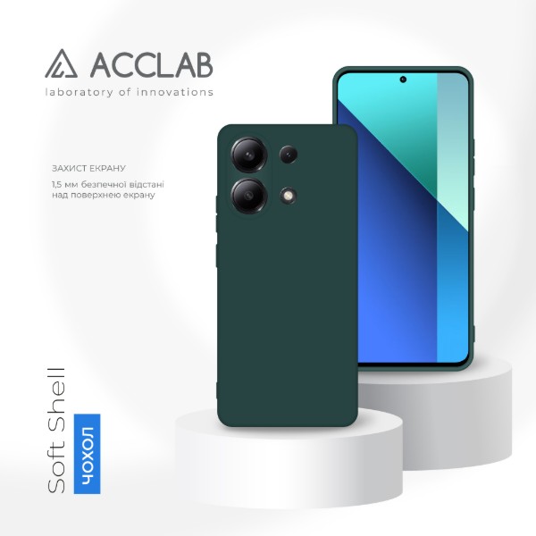 Фото - Чохол для смартфону ACCLAB Silicone Case for Xiaomi Redmi Note 13 4G Dark Green (1283126602801)