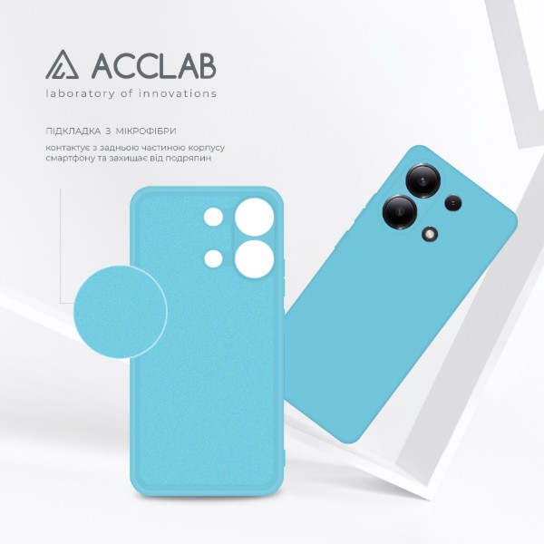 Фото - Чохол для смартфону ACCLAB Silicone Case for Xiaomi Redmi Note 13 4G Blue (1283126602771)