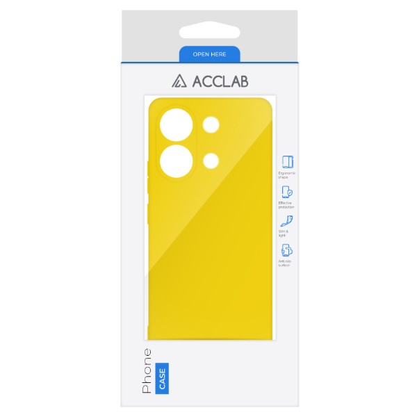 Фото - Чохол для смартфону ACCLAB Silicone Case for Xiaomi Redmi Note 13 4G Yellow (1283126602788)