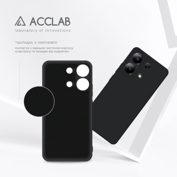 Фото - Чехол для смартфона ACCLAB Silicone Case for Xiaomi Redmi Note 13 4G Black (1283126602818)