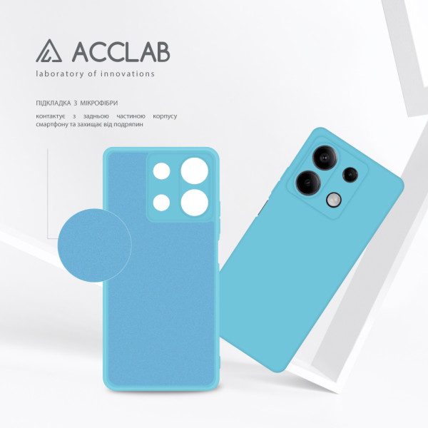 Фото - Чехол для смартфона ACCLAB Silicone Case for Xiaomi Redmi Note 13 5G Blue (1283126602825)