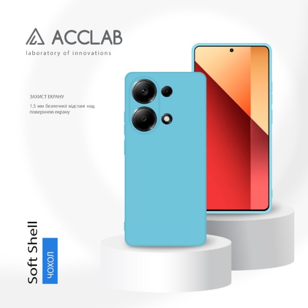 Фото - Чохол для смартфону ACCLAB Silicone Case for Xiaomi Redmi Note 13 Pro 4G Blue (1283126602870)