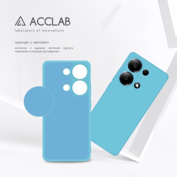 Фото - Чохол для смартфону ACCLAB Silicone Case for Xiaomi Redmi Note 13 Pro 4G Blue (1283126602870)