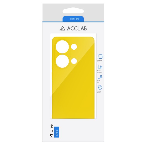 Фото - Чохол для смартфону ACCLAB Silicone Case for Xiaomi Redmi Note 13 Pro 4G Yellow (1283126602887)