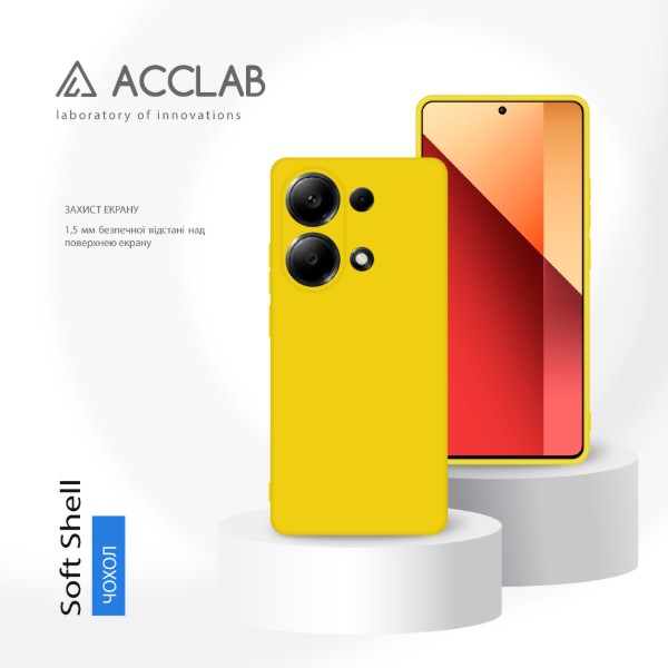 Фото - Чохол для смартфону ACCLAB Silicone Case for Xiaomi Redmi Note 13 Pro 4G Yellow (1283126602887)