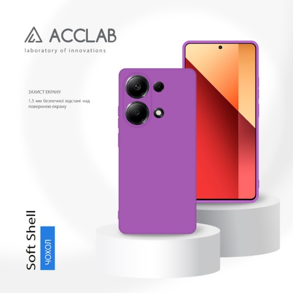Фото - Чохол для смартфону ACCLAB Silicone Case for Xiaomi Redmi Note 13 Pro 4G Purple (1283126602900)