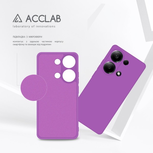 Фото - Чохол для смартфону ACCLAB Silicone Case for Xiaomi Redmi Note 13 Pro 4G Purple (1283126602900)