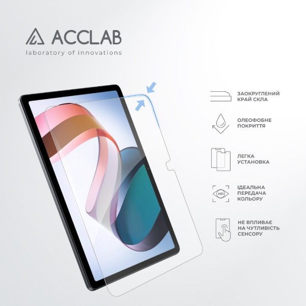 Фото - Защитное стекло для планшета ACCLAB Full Glue for Xiaomi Redmi Pad 10.61" (1283126575594)